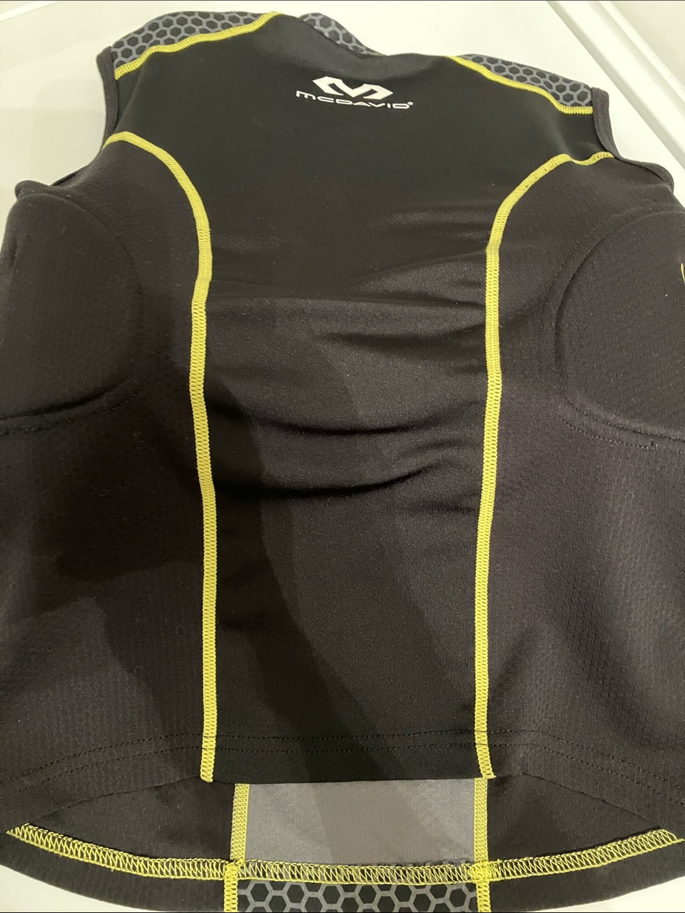 McDavid Youth Black and Yellow Compression Tank